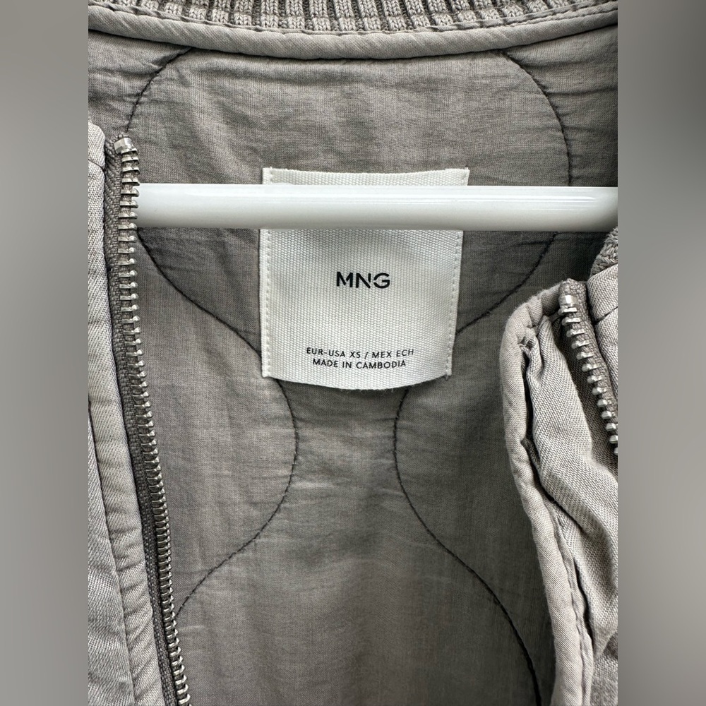 Mango Quilted Bomber Jacket - Picture 13 of 16